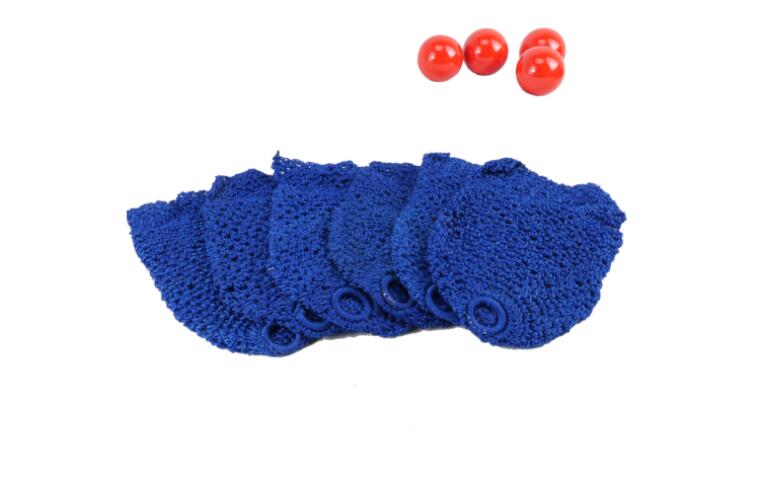 Deluxe Nylon ROYAL BLUE Pool Snooker billiard Table Pockets Nets Set