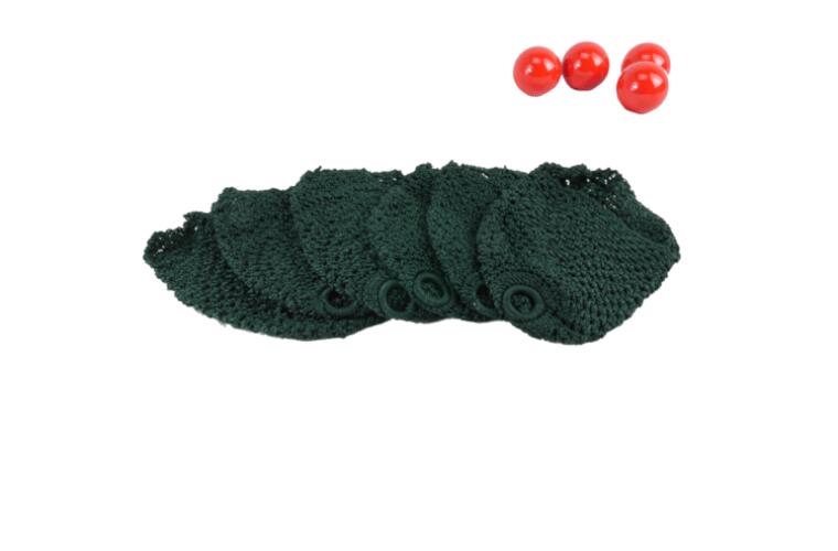 Deluxe Nylon Ranger Green Pool Snooker Billiard Table Pockets Nets Set