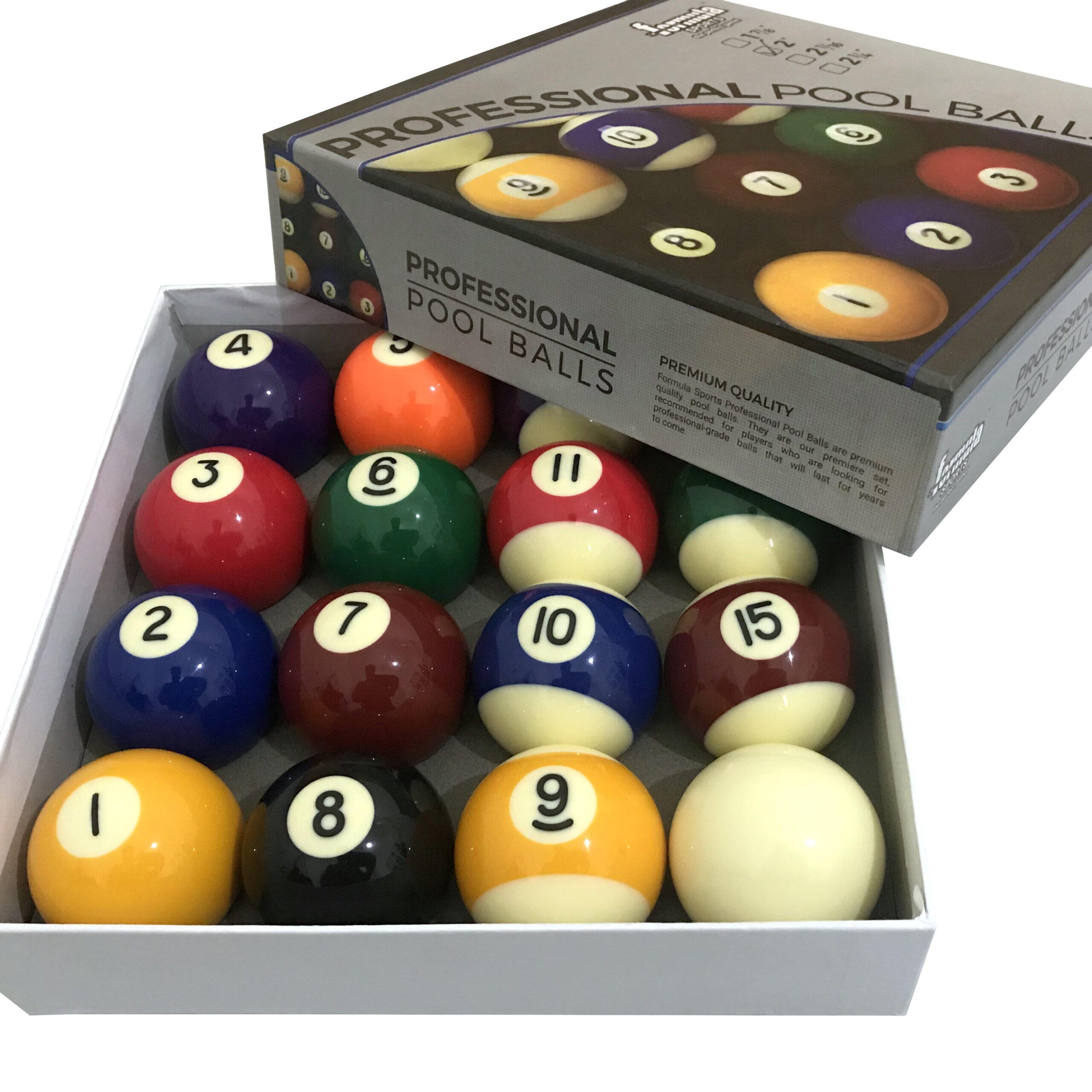Professional Pool Snooker Billiard Balls 2 1/16 inch Numbered