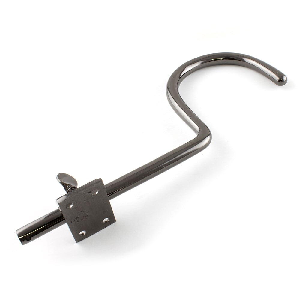 Quality Pool Snooker Billiard Cue Rack Black Chrome Adjustable Hooks Hangers