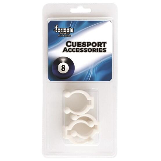 Pool Snooker Billiard Table Cue Rack Parts Nylon Pack of 3 White