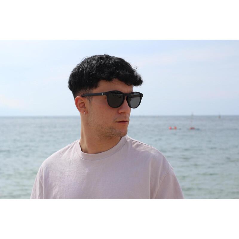 Lunettes de soleil Unisex - Polarisées / UV400 (Noir/Noir)