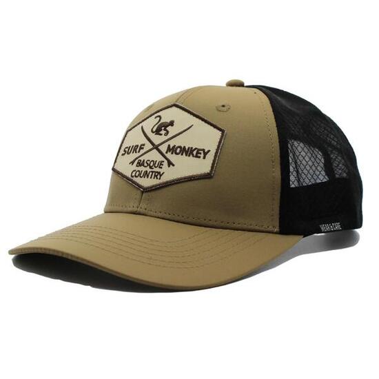 Cappellino trucker da montagna e trekking – resistente all’acqua (Beige)