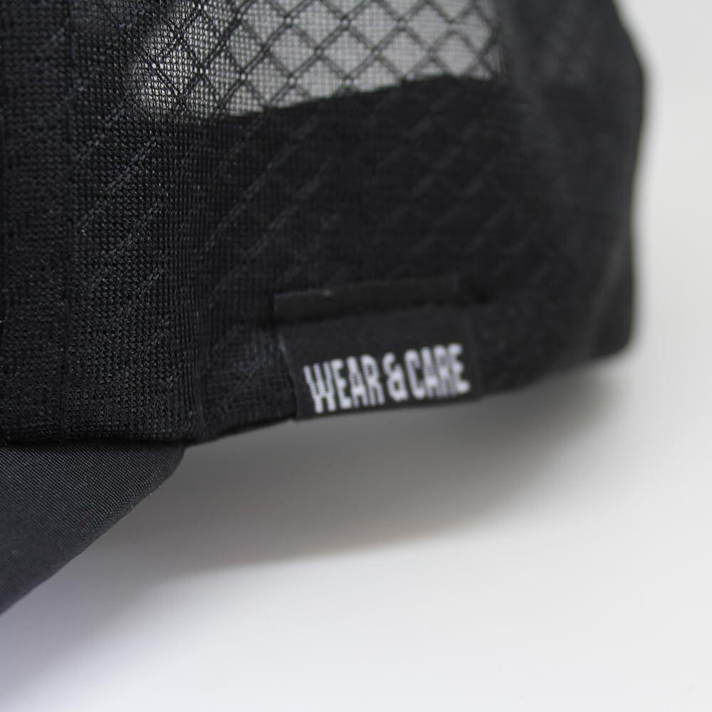 Casquette trucker de montagne et trekking – Dry-Tech – résistante à l’eau (Noir) 3/3
