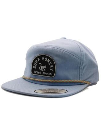 Trucker cap - flat visor - ritssluiting / volwassene / one size (blauw)