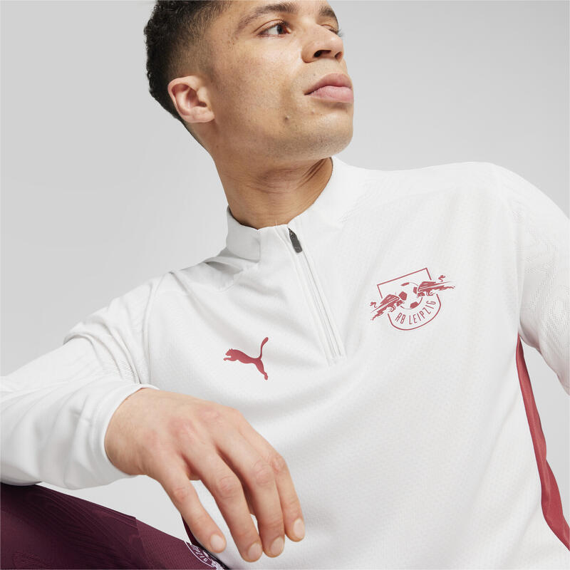 Haut d’entraînement à 1/4 zip RB Leipzig Homme PUMA White Club Red