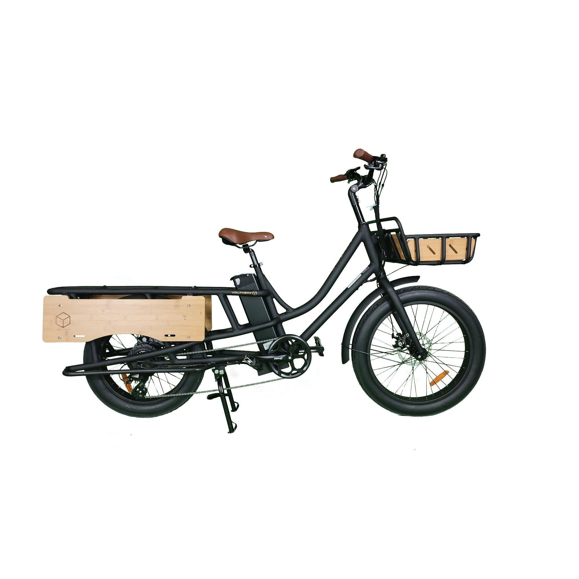 Voltaway - Vélo Cargo Électrique -  Panamax Noir - Vélo Cargo - Noir - Taille Unique - Decathlon
