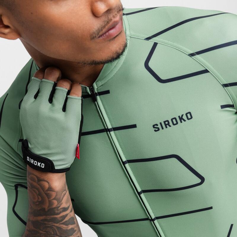 Maillot de manga corta hombre ciclismo M2 Threads SIROKO Verde