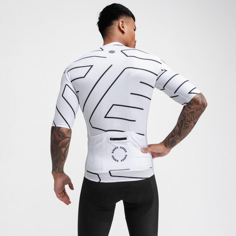 Maillot de manga corta hombre ciclismo M2 Dash SIROKO Blanco