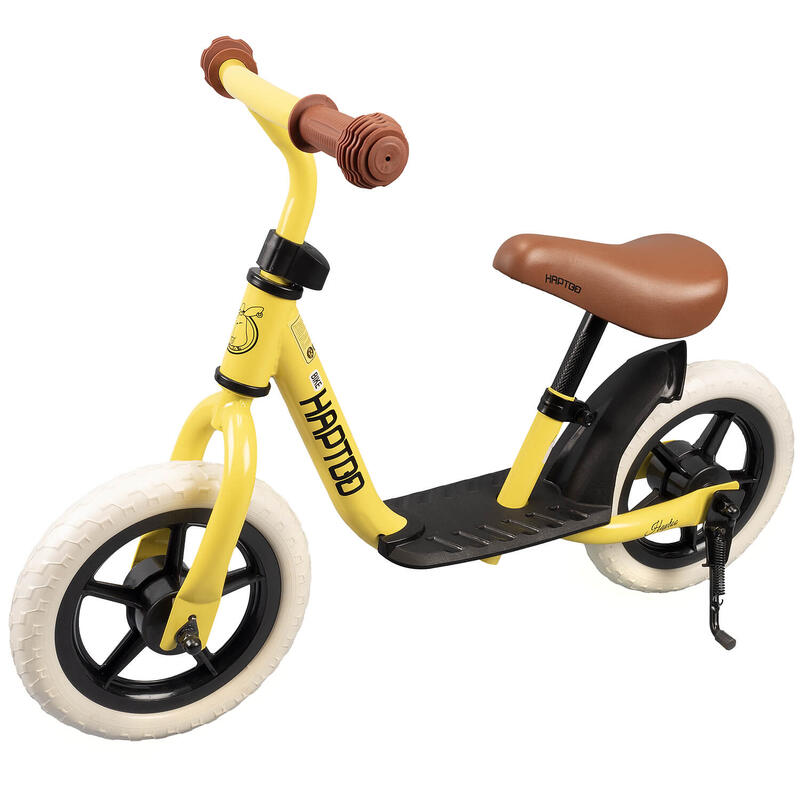 Bicicleta fara pedale Fun, cu suport pentru picioare,10 inch, galben