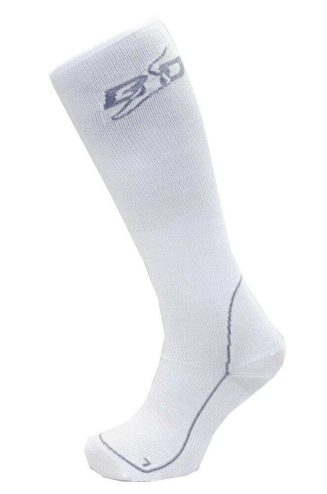 RECOVENE 7 Kompression white Laufsocken Jogging  Wandern Trekkking 3/4