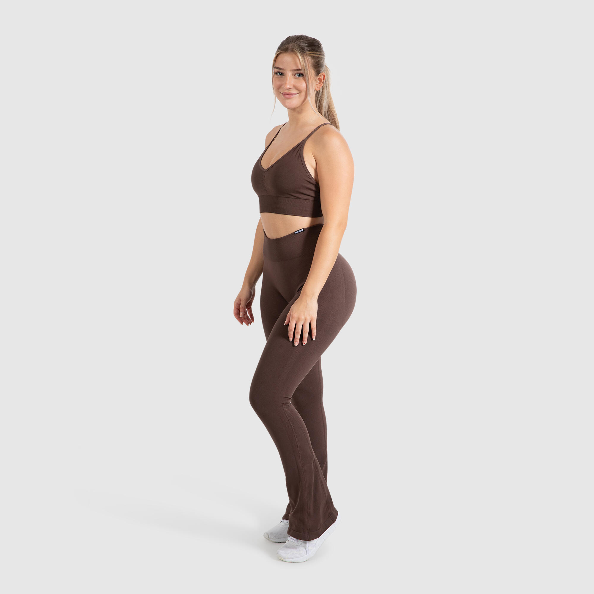 Damen Leggings Aylin Scrunch Braun 3/6