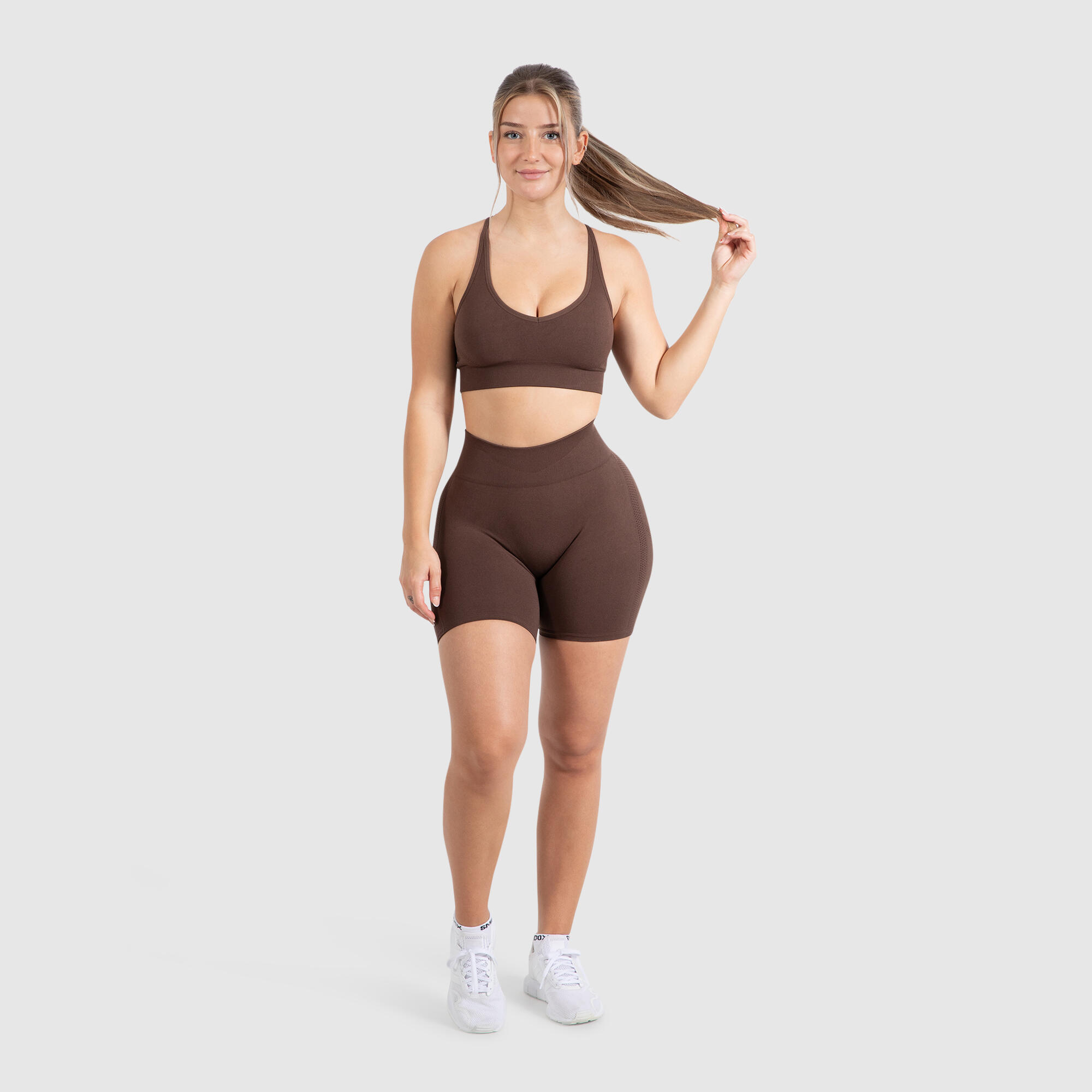 Damen Short Leggings Cetrina Braun 3/6