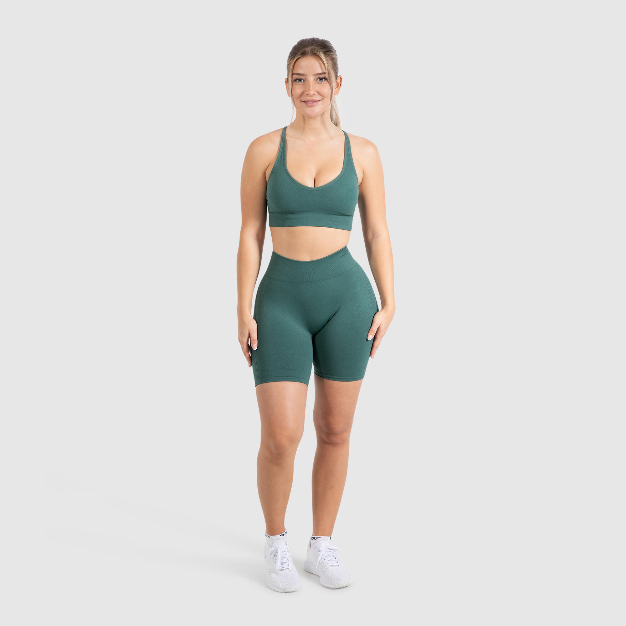 Damen Short Leggings Cetrina Dunkel Grün 3/6