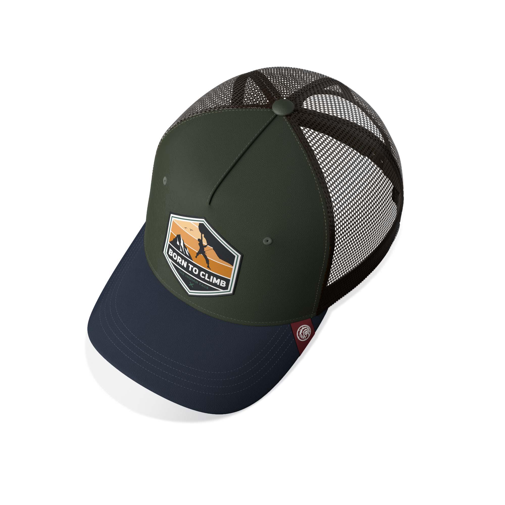 Gorra Trucker Born to Climb Verde The Indian Face 3/5