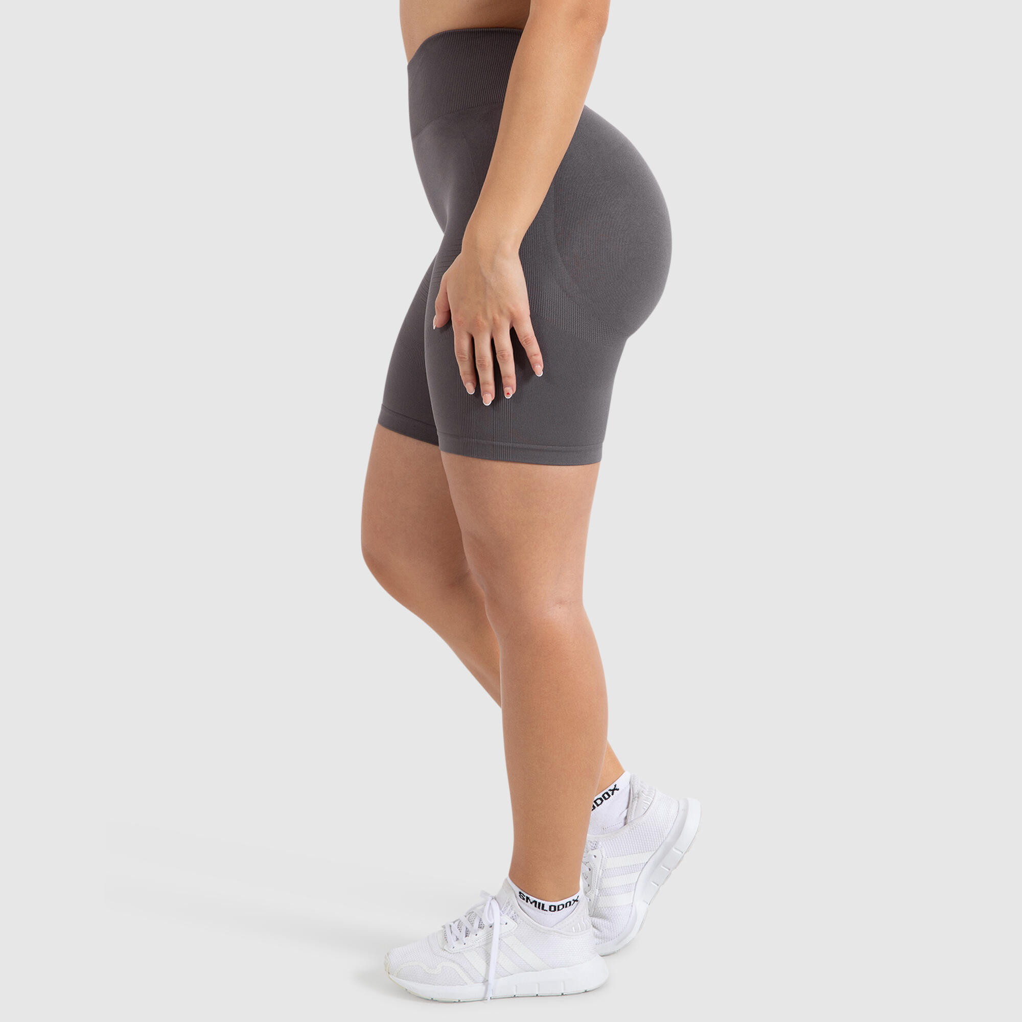 Damen Short Leggings Maria Solid Anthrazit 2/6