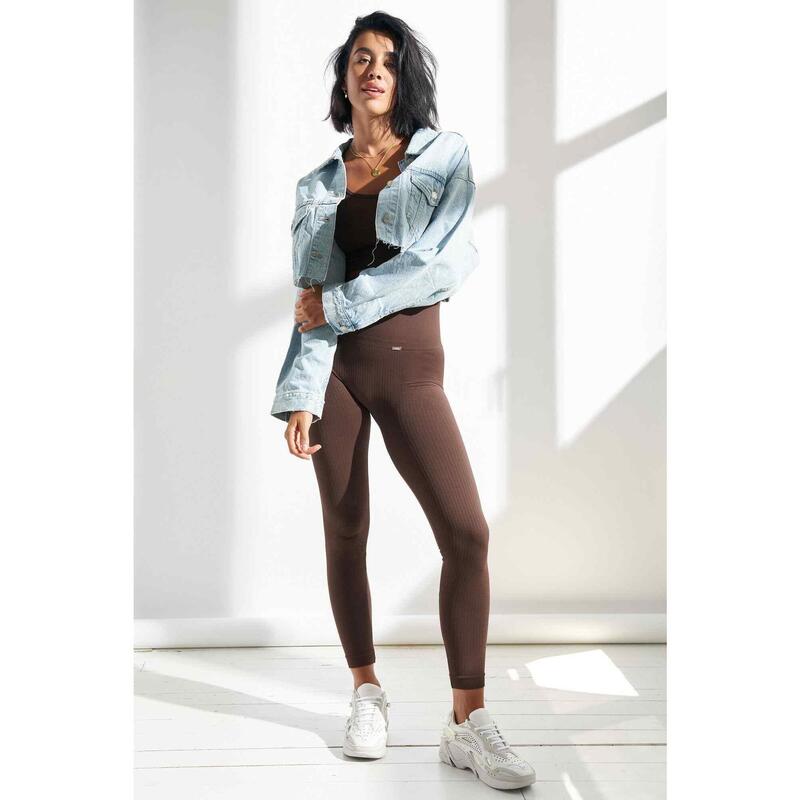 Flow Legging en Brunette de BELIEVE ATHLETICS