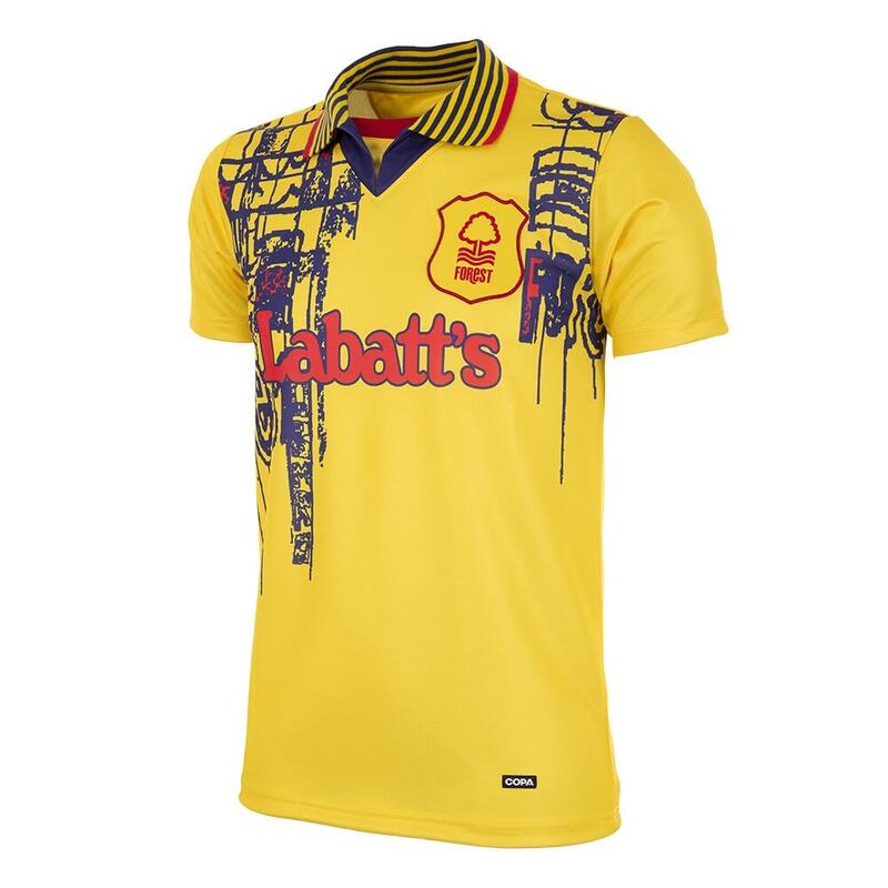 Retro Voetbalshirt - Heren - Nottingham Forest 1995 - 97 - Uitshirt - Geel
