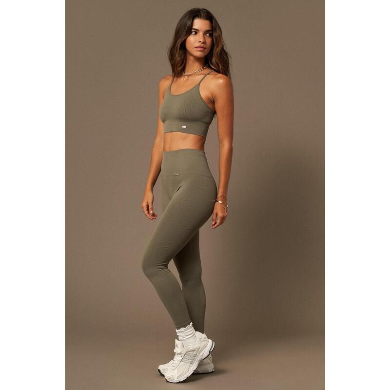 Leggins mujer Legging Flow Caqui de BELIEVE ATHLETICS