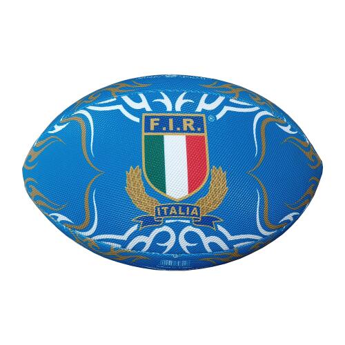 Gilbert - Ballon De Rugby Gilbert Surf Tribal Taille 5 - Ballon De Rugby - Blanc|bleu|jaune - 30 Cm - Decathlon