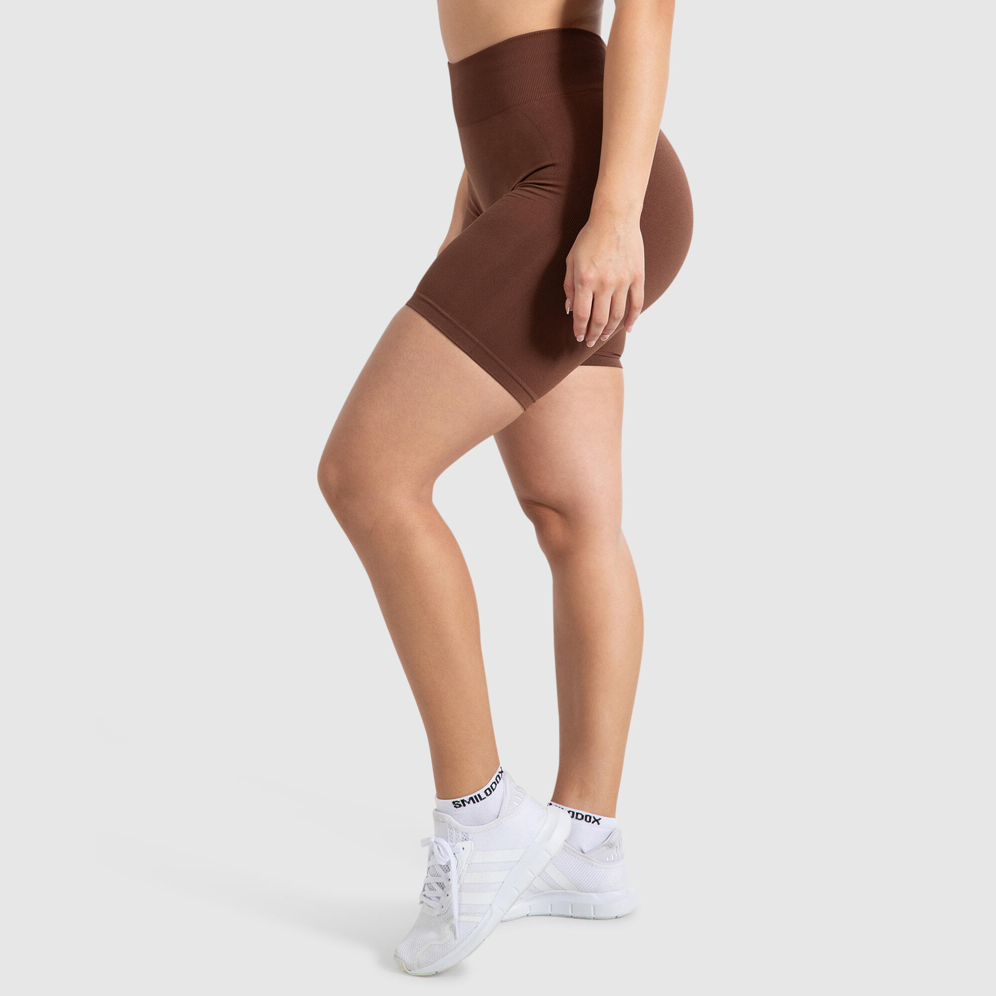 Damen Short Leggings Maria Solid Braun 2/6