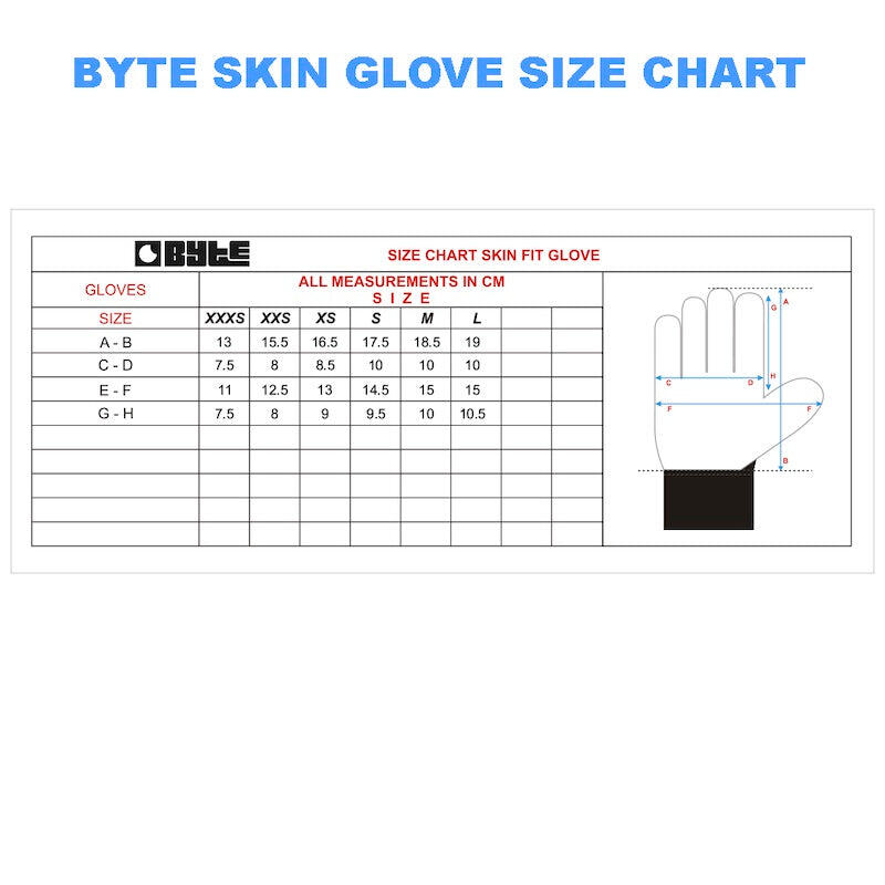 Byte skin hockey glove navy teal 2/2