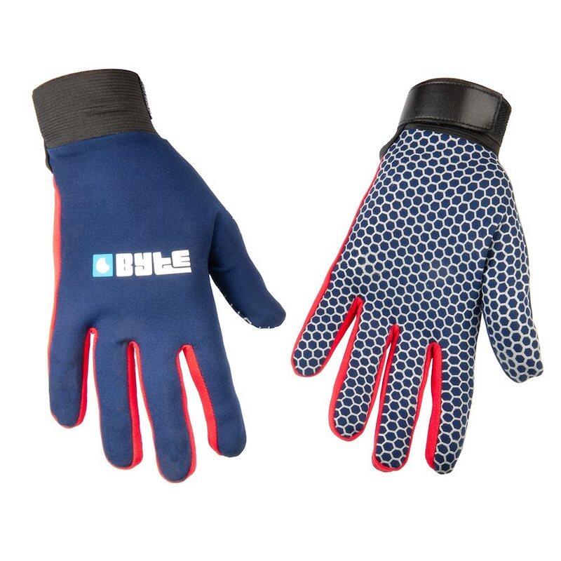 BYTE Byte snugfit gloves navy red