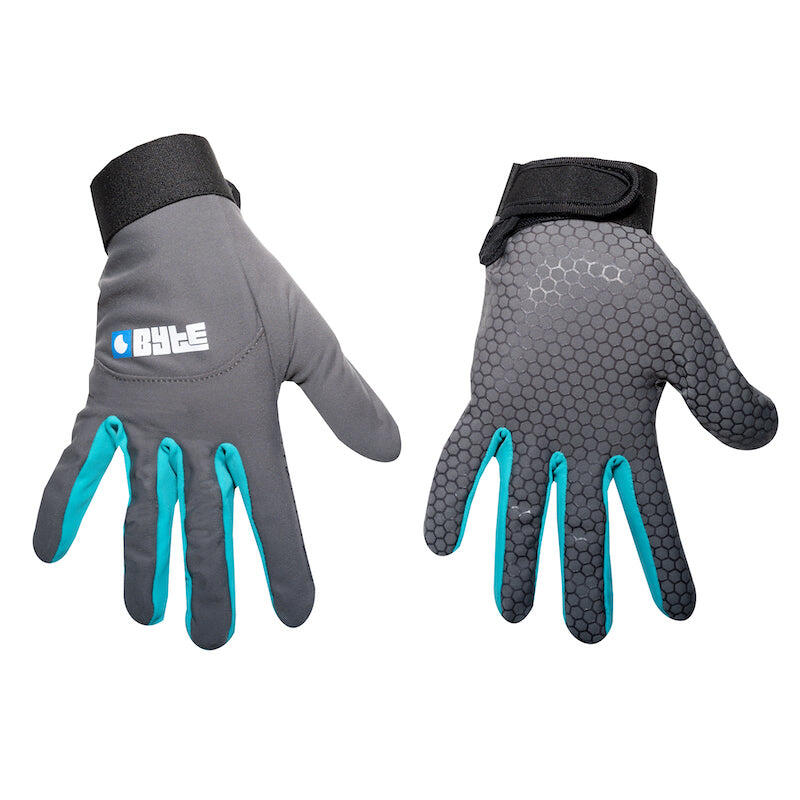BYTE Byte skin hockey gloves grey teal