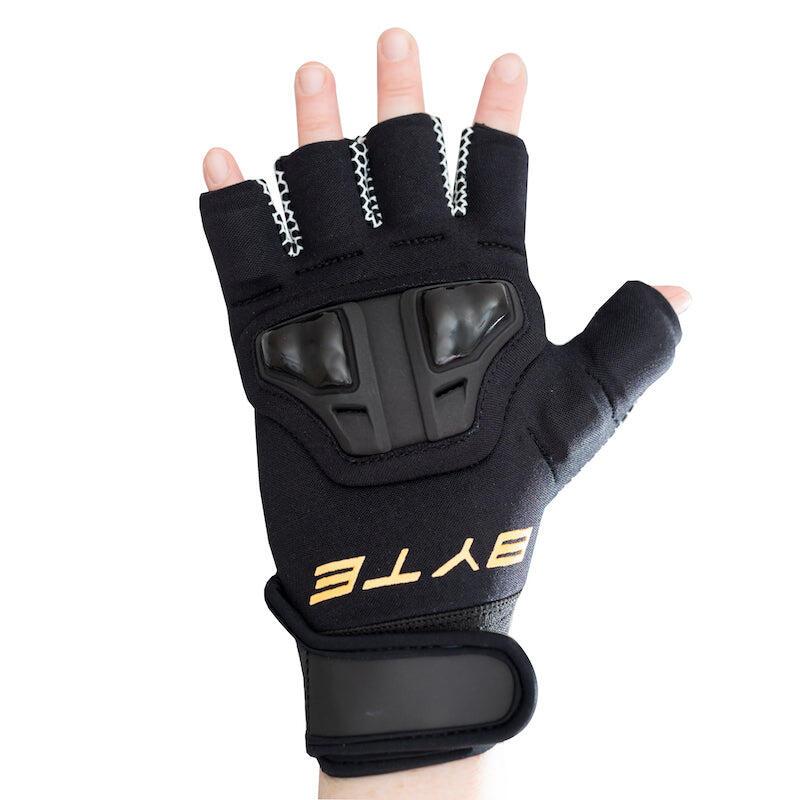 BYTE Byte xr left hand knuckle hockey glove black orange