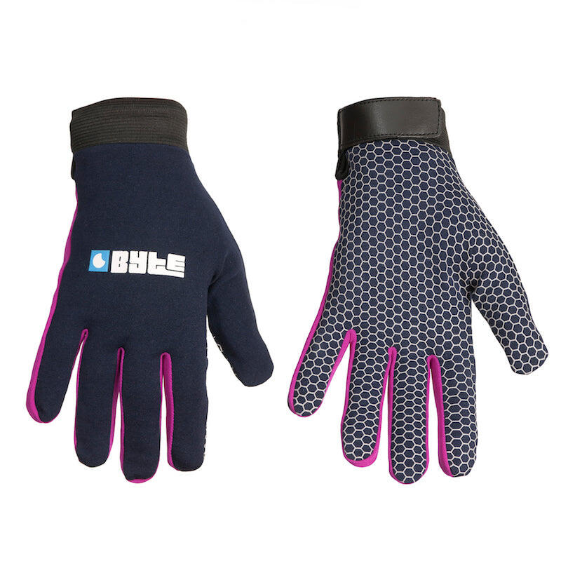Byte snugfit gloves navy purple 1/1