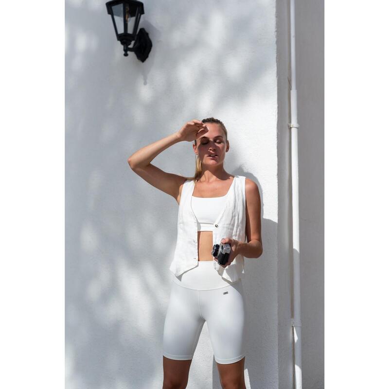 Beverly Hills Biker en Blanco Perla de BELIEVE ATHLETICS