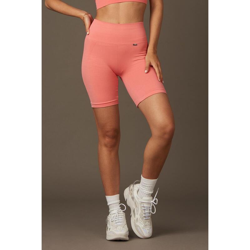 Bliss Biker Push-Up en Shell Pink de BELIEVE ATHLETICS