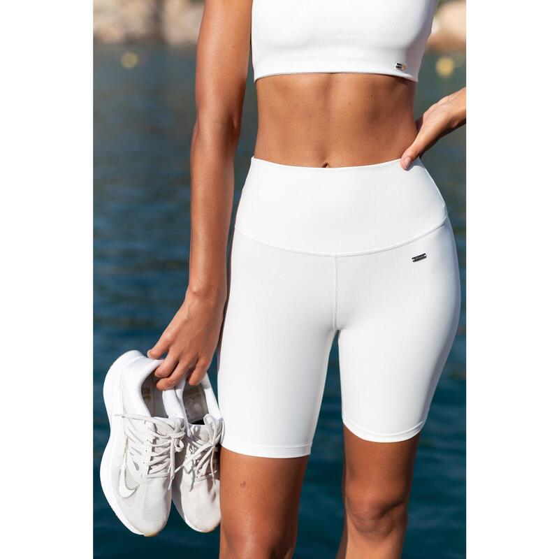 Beverly Hills Biker en Blanco Perla de BELIEVE ATHLETICS