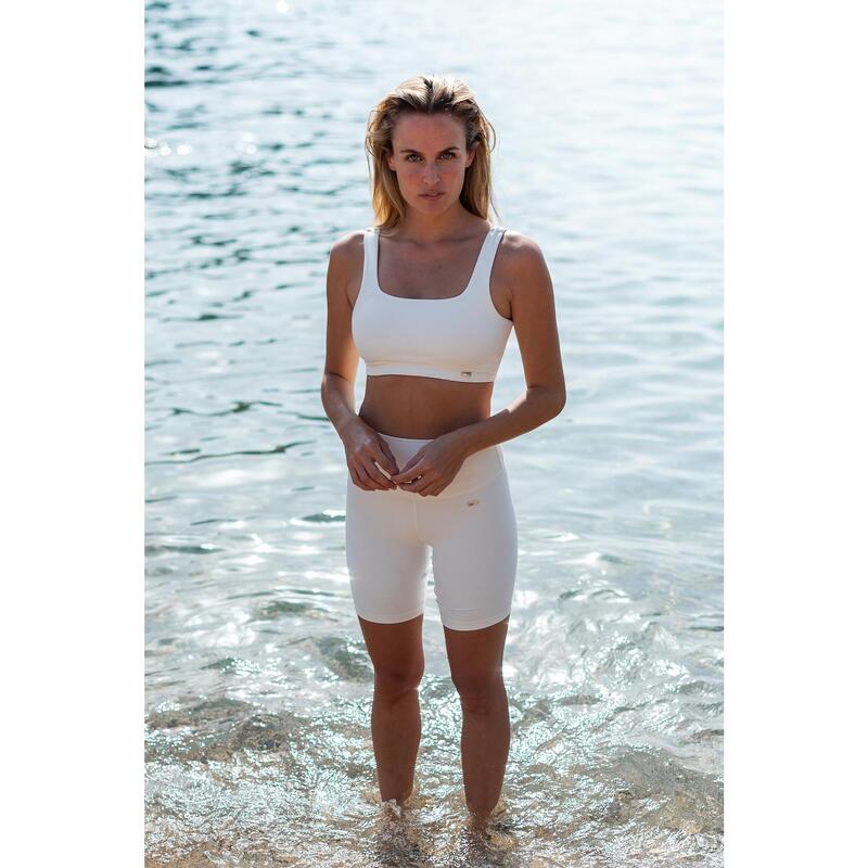 Beverly Hills Biker en Blanco Perla de BELIEVE ATHLETICS