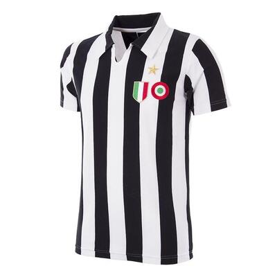 Camiseta de Fútbol Retro - Adulto - Juventus 1960 - 61 - Negro - Blanco