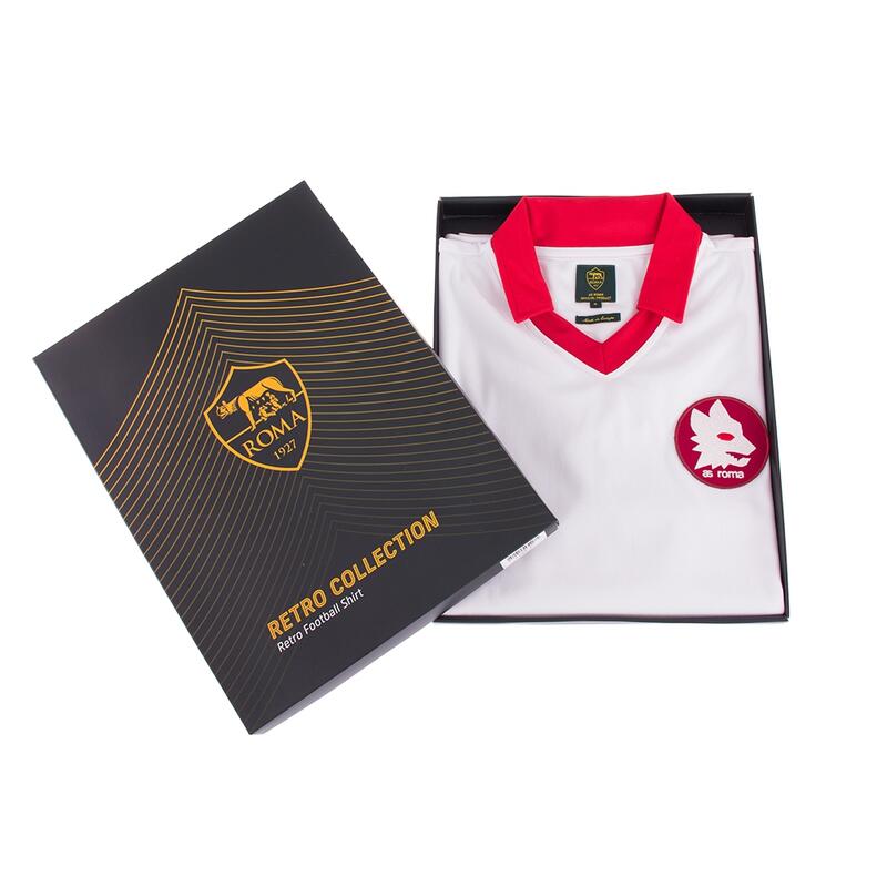 Camiseta de Fútbol Retro - Adulto - Final Taça Europeia AS Roma 1984 - Blanco