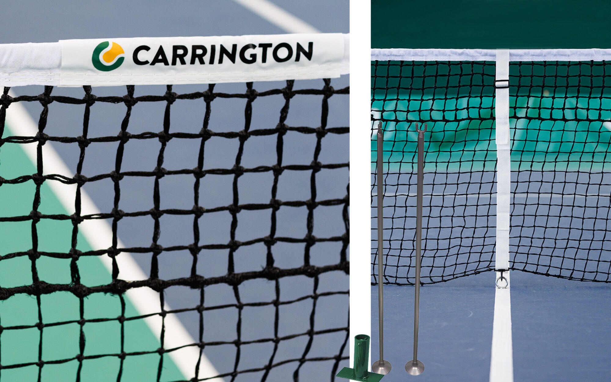 Tennisnetz-Set für Hartplätze - Carrington 2/7