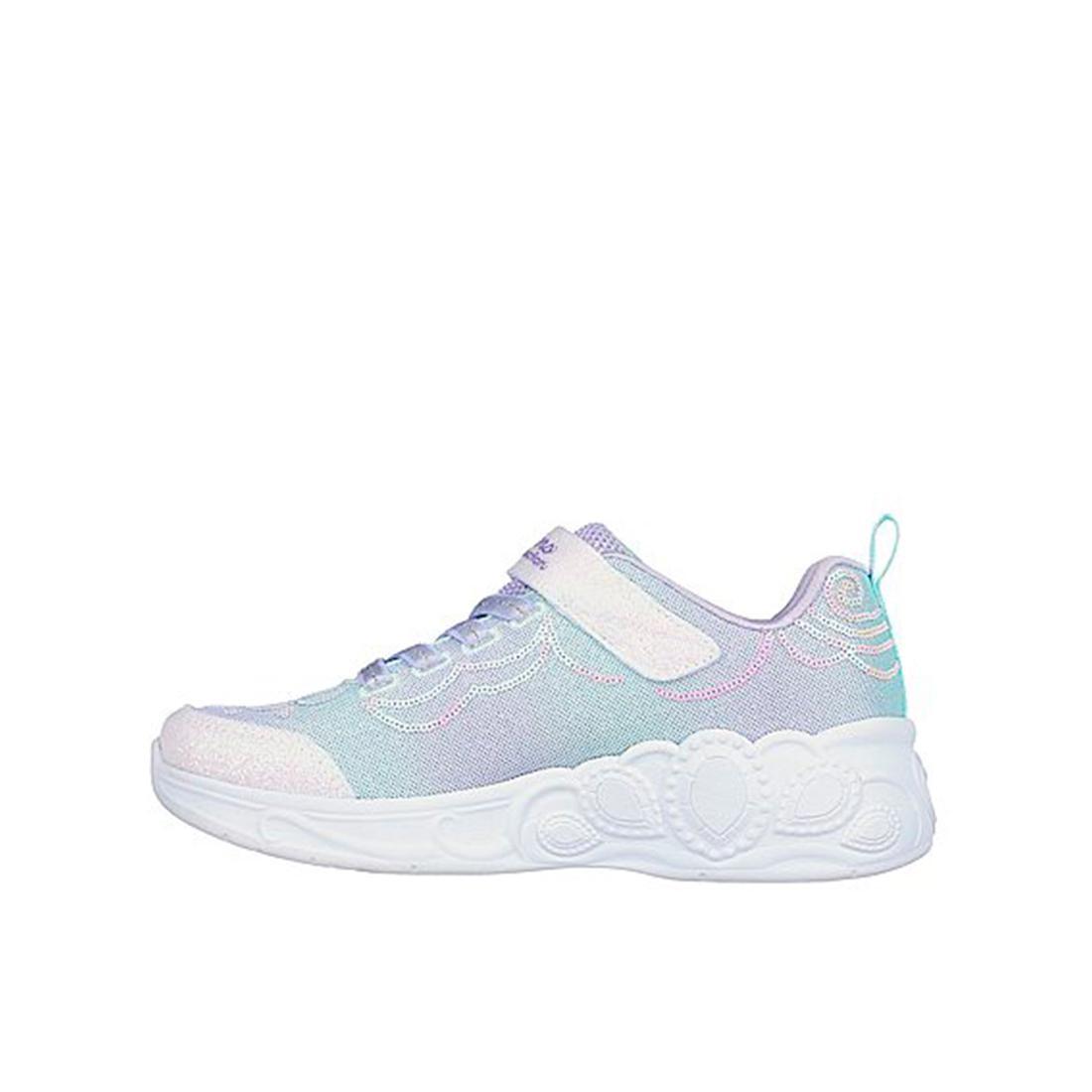 Princesa do Skechers Kid deseja tênis lavanda 3/5