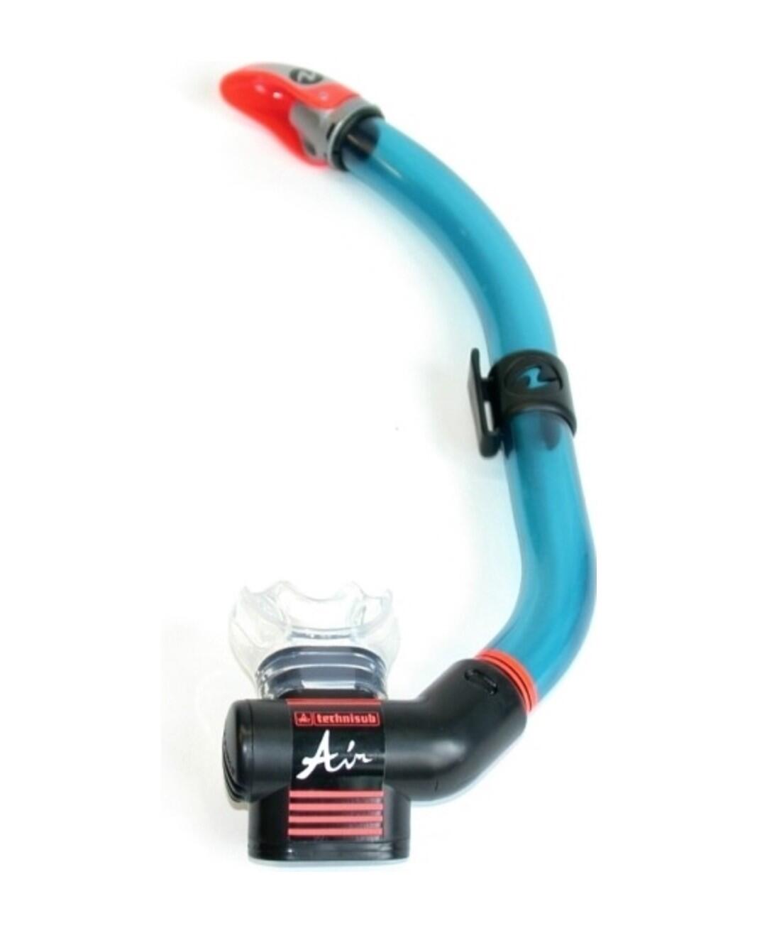 Technisub Schnorchel AIR DRY P.V. mit Ausatemventil blau 3/3