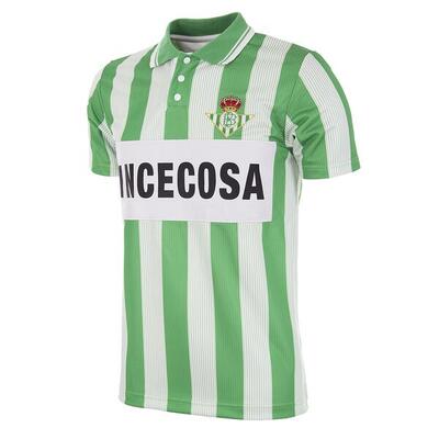 Retro voetbalshirt - heren - real betis 1993/94 - groen - wit
