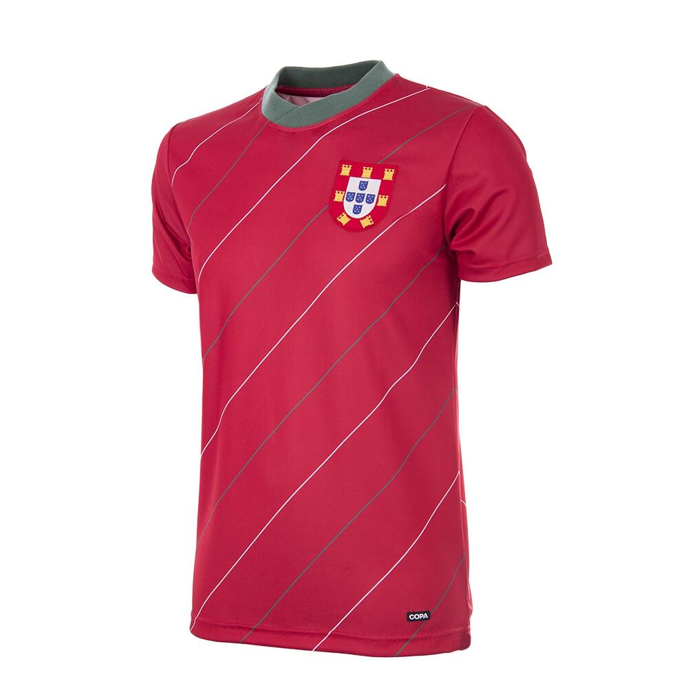 Camisola de Futebol Retro - Adulto - Portugal 1984 - Vermelho