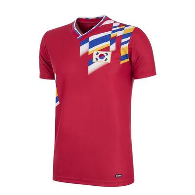 Retro voetbalshirt - heren - zuid korea 1994 - rood
