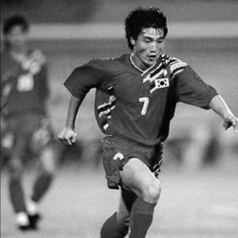 Koszulka piłkarska retro dla dorosłych Korea Południowa 1994 - Czerwony