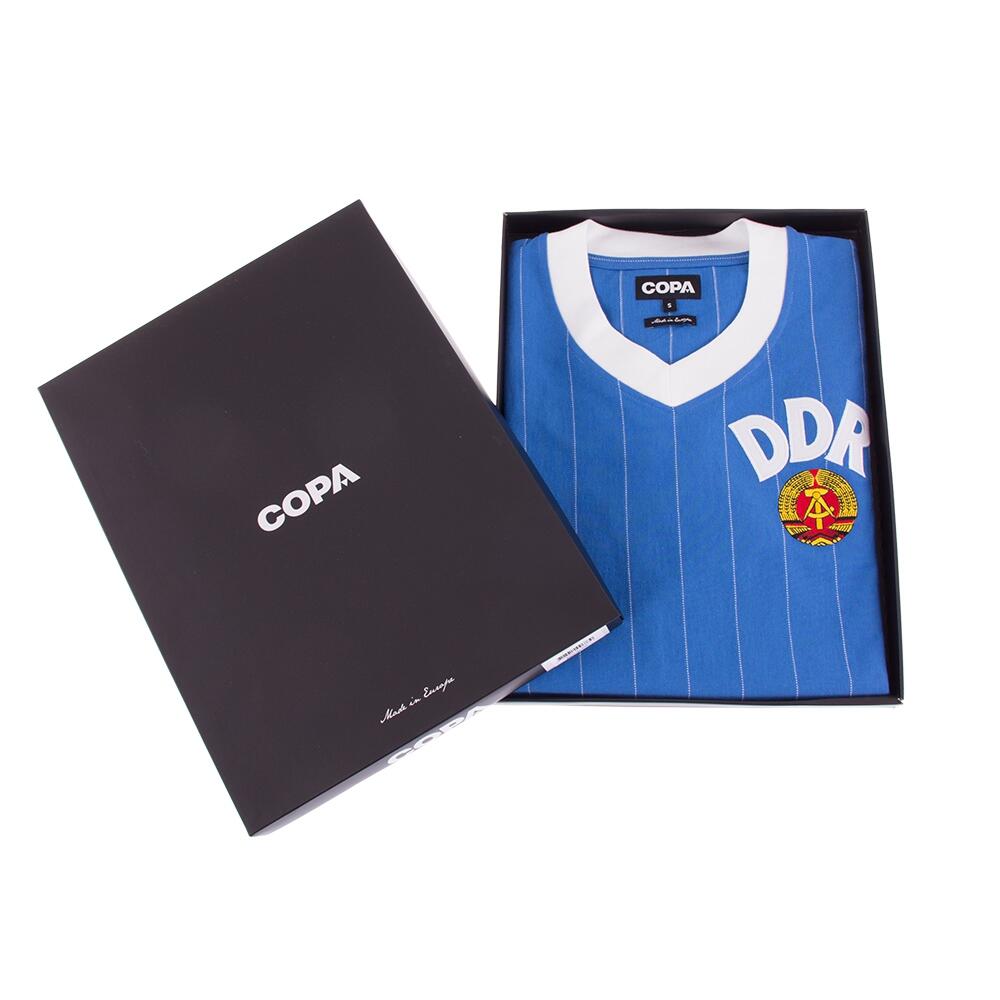 Retro Voetbalshirt - Heren - DDR 1985 - Blauw 6/7