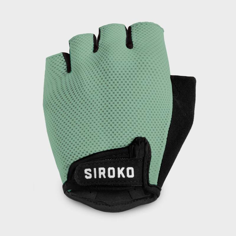 Herren und Damen Radsport Fahrradhandschuhe Aero Green SIROKO Grün