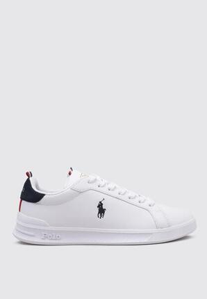 Baskets Polo Ralph Lauren Modèle Hrt Ct Ii Couleur Blanc