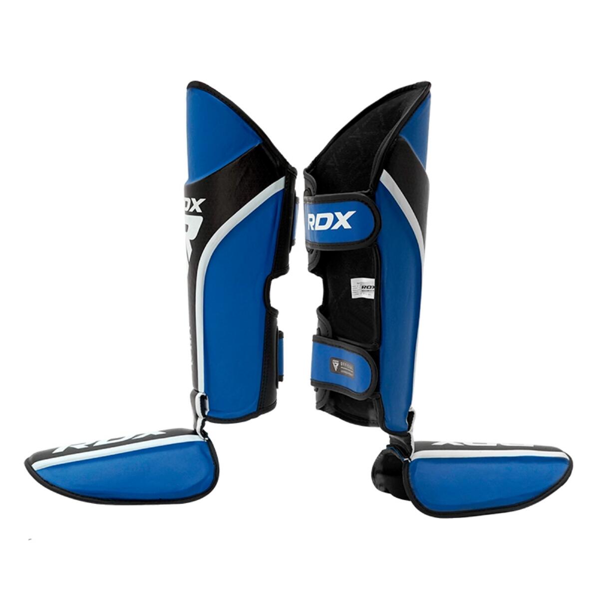 Schienbeinschoner RDX Aura Plus T17 – Blau/Schwarz – L+ 6/7