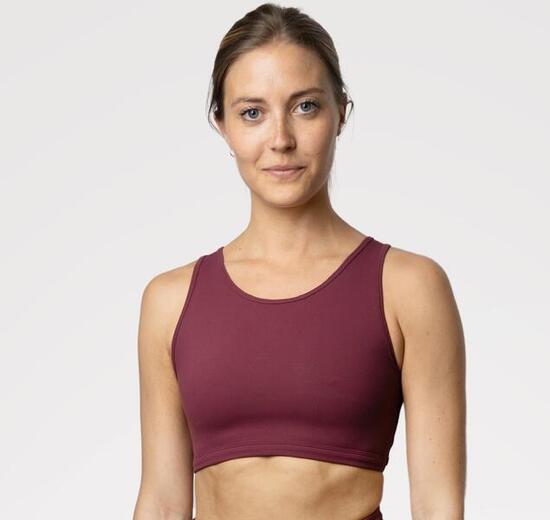 Les Actives Paris — Brassière Irréprochable Prune (maintien élevé).