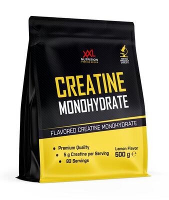Creatine monohydraat - 100% creatine monohydraat- citroen - 500 gram