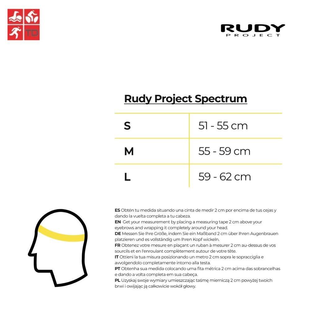 Capacete Spectrum Amarelo Fluor ciclismo Unisex Amarelo RUDY PROJECT 3/3